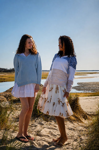 Classic Coastal Hooded Beach Sweater