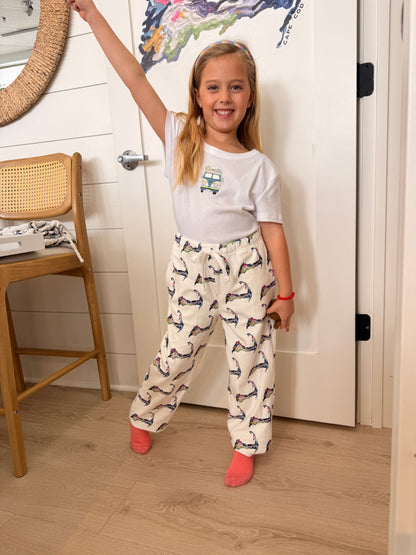 Kids Cape Cod Fuzzy PJ Pants