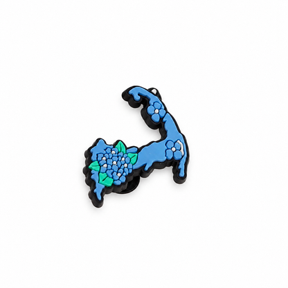 Cape Cod Hydrangea Map Croc Shoe Charm