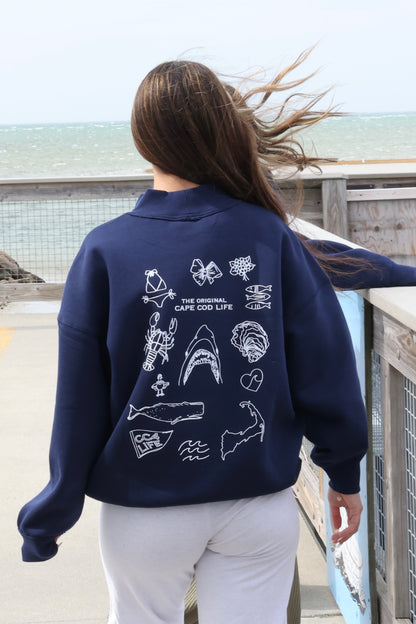 CC4Life Cape Cod Icon Mock Neck