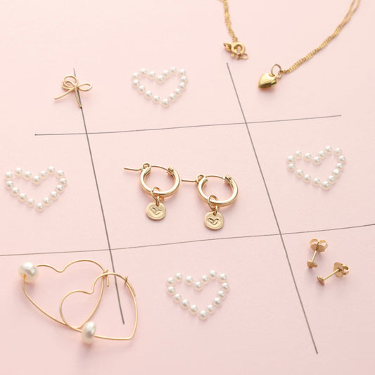 NEW!! Heart Disk Charms