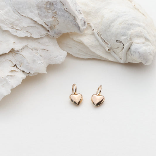 Puffy Heart Hoop and Chain Charms