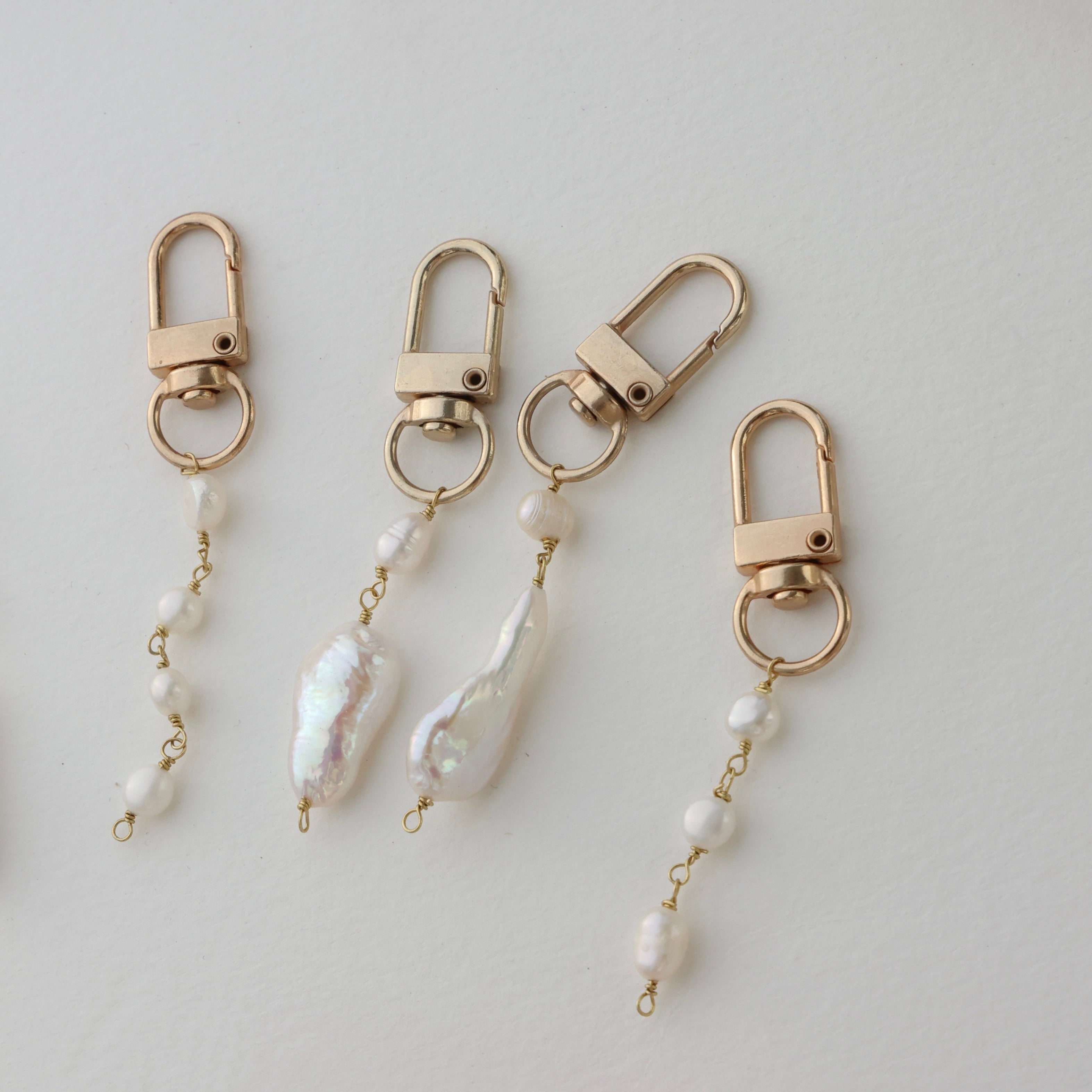Freshwater Pearl Coastal Bag Charm Key Chain Trio – Cape Cod Chokers