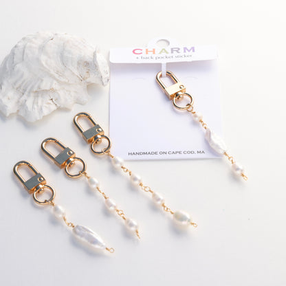 NEW!! White Pitaya Coconut Lip Gloss + Pearl Chain