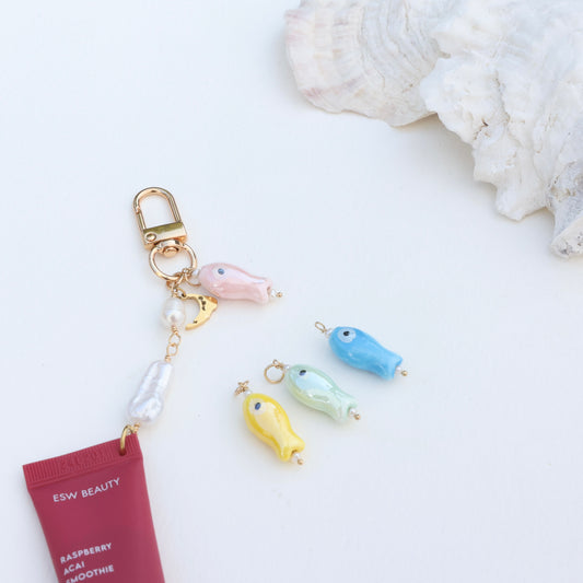 NEW!! Raspberry Acai Smoothie Lip Gloss + Pearl Chain