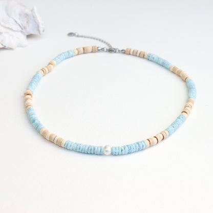 Ala Moana Driftwood Pearl and Puka Choker