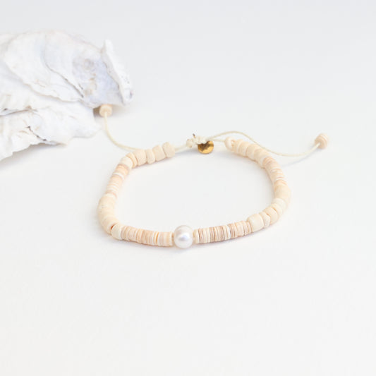 Ala Moana Sand Pearl and Puka Bracelet