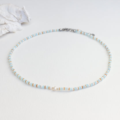NEW!! Surf Point Pearl Puka Necklace