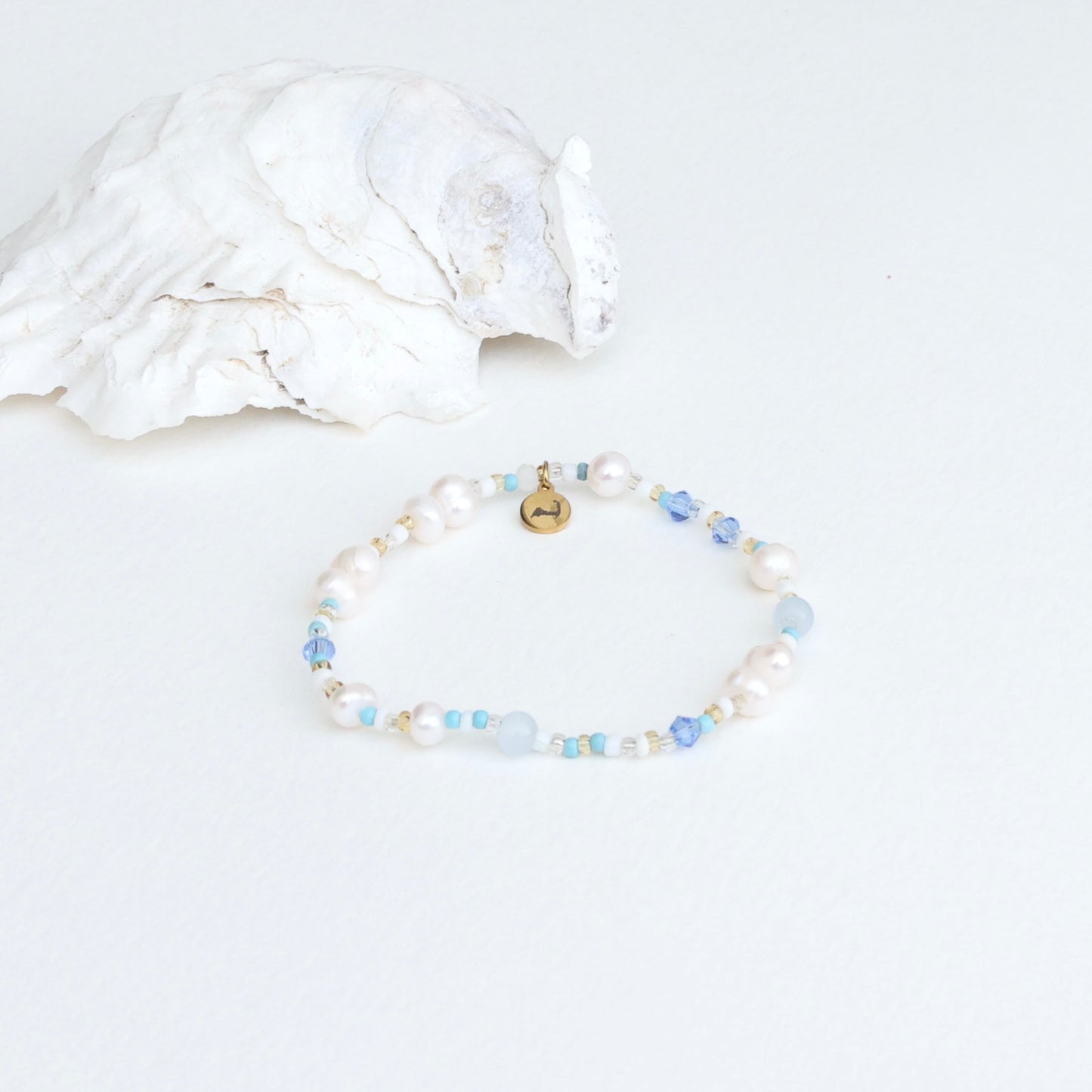 Nantucket Pearl Beach Bead  Bracelet