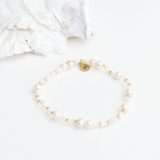 Pineberry Beach Bead Bracelet