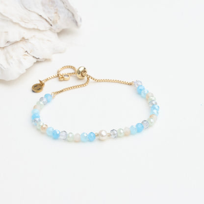 Coastal Icon Save the Plovers Adjustable Pearl Bracelet
