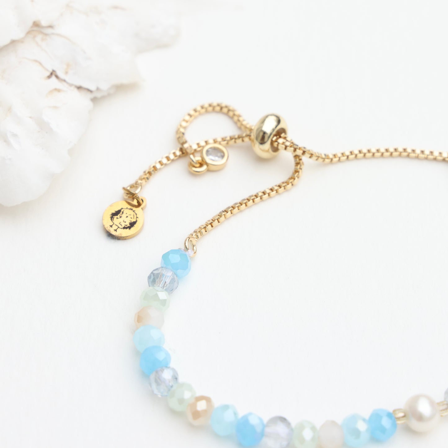 Coastal Icon Save the Plovers Adjustable Pearl Bracelet