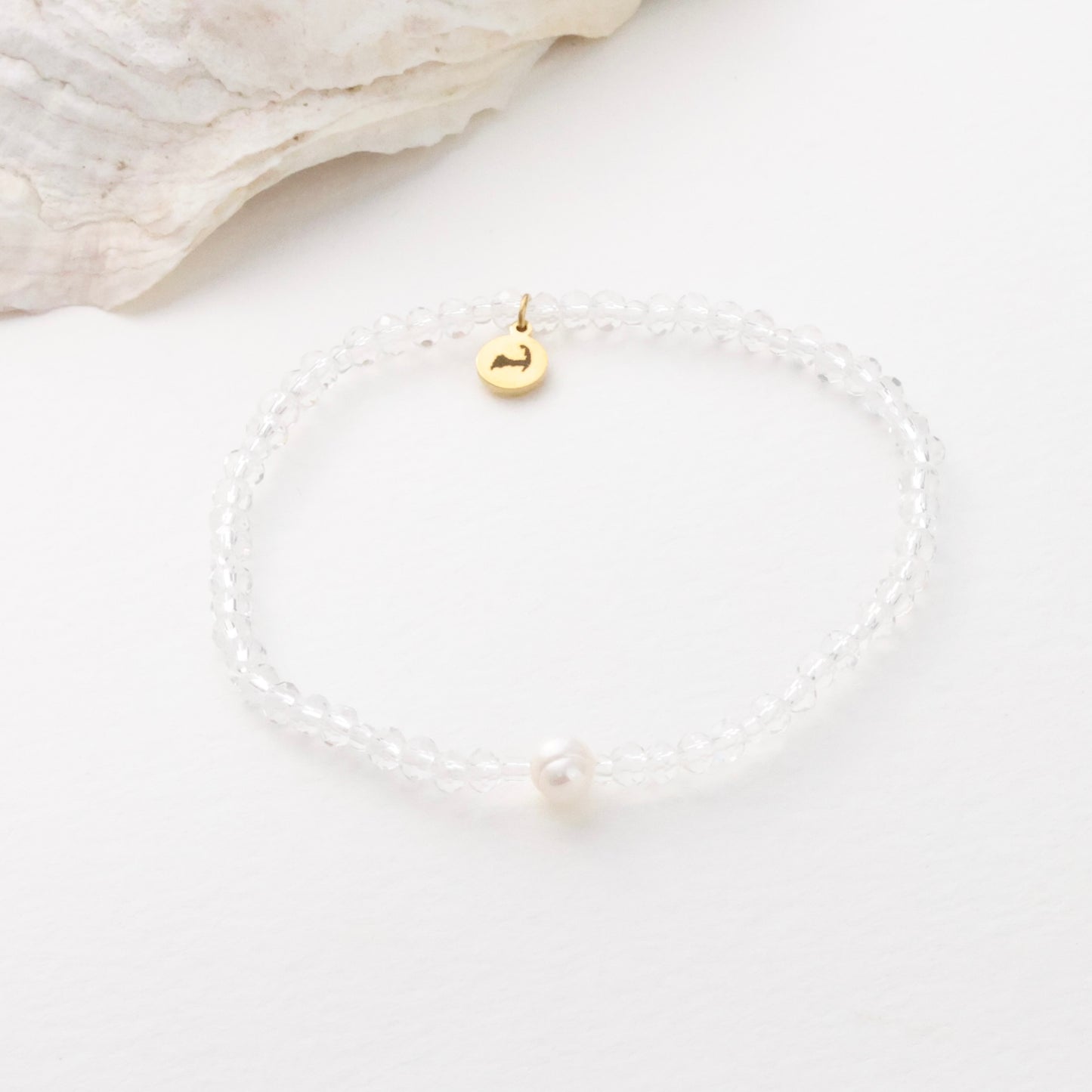 Crystal Cloud Pearl Vibes Bracelet