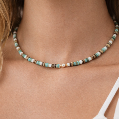 Big Surf Pearl and Puka Choker