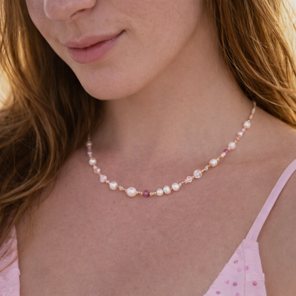 Aquinnah Pearl Beach Bead Choker