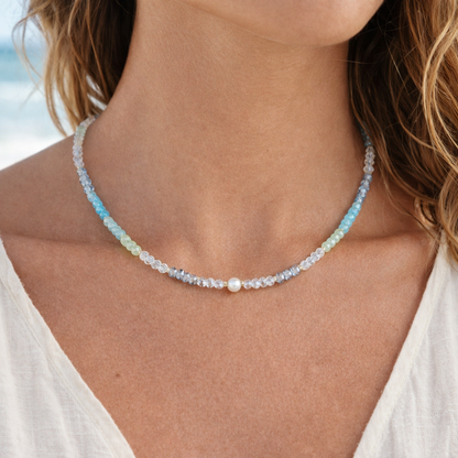 Sea Mist Pearl Vibes Choker