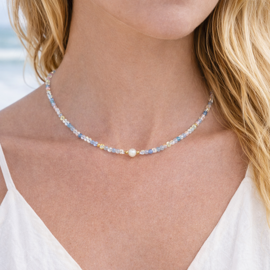 Ocean Mist Pearl Vibes Necklace