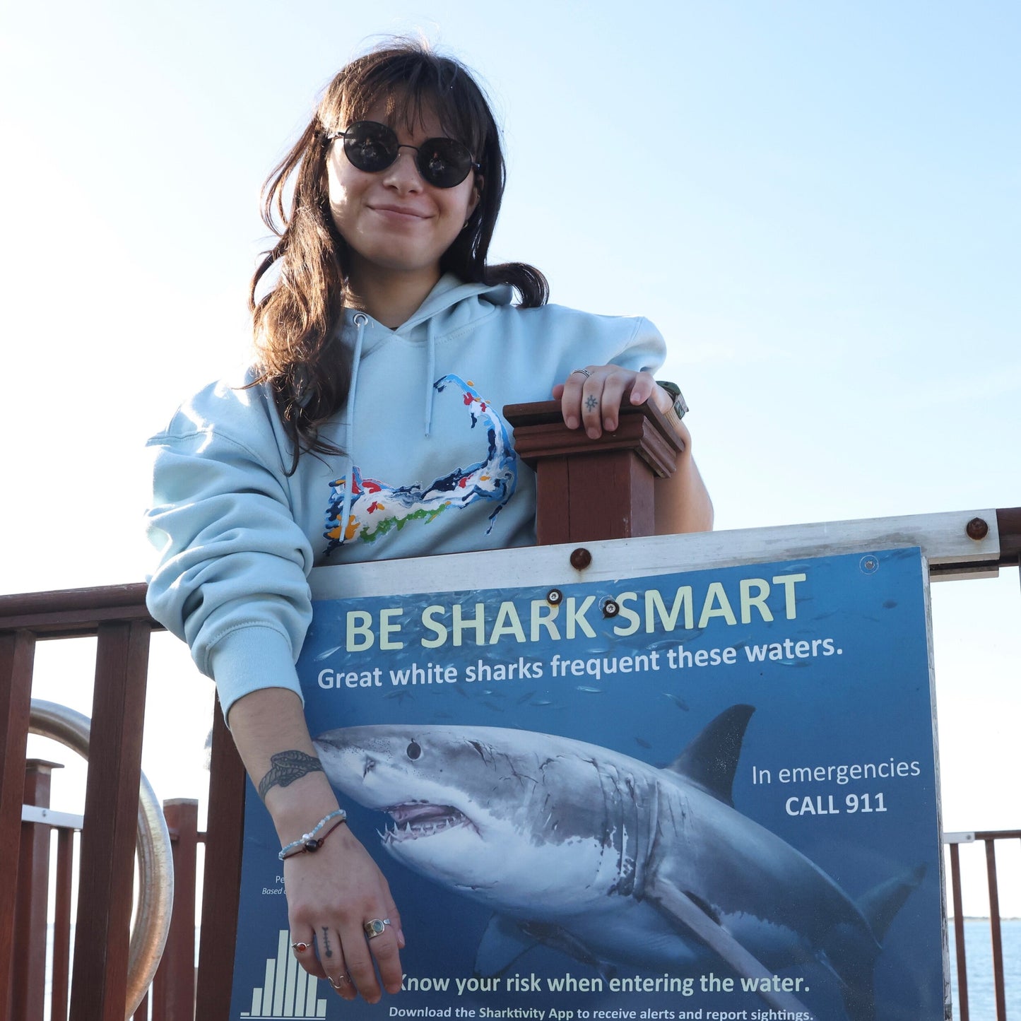 Cape Cod Hoodie Baby Blue