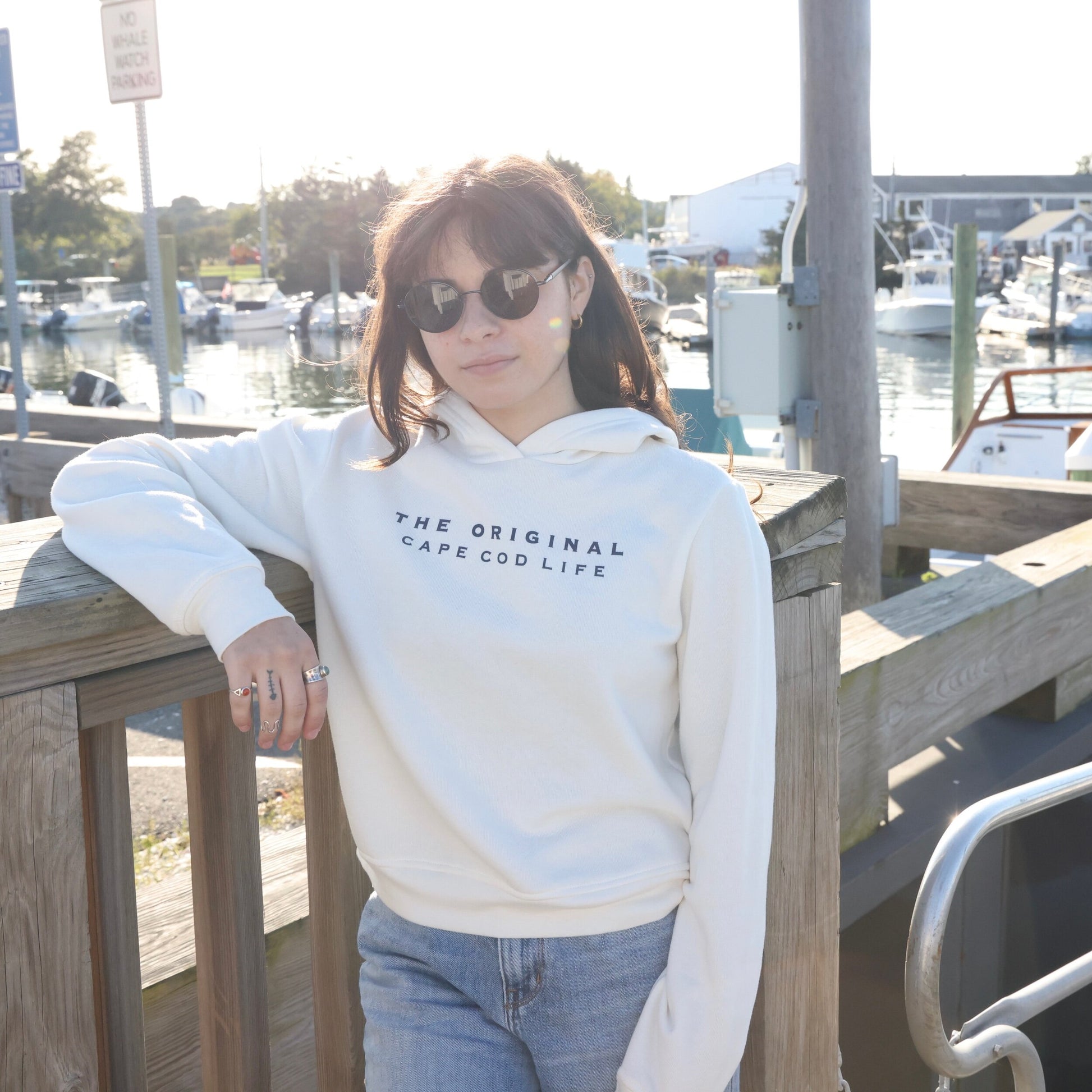 hoodie with goggles built in Cape Cod Mid Length Hoodie "I've Got Your Back" – Cape Cod Chokers