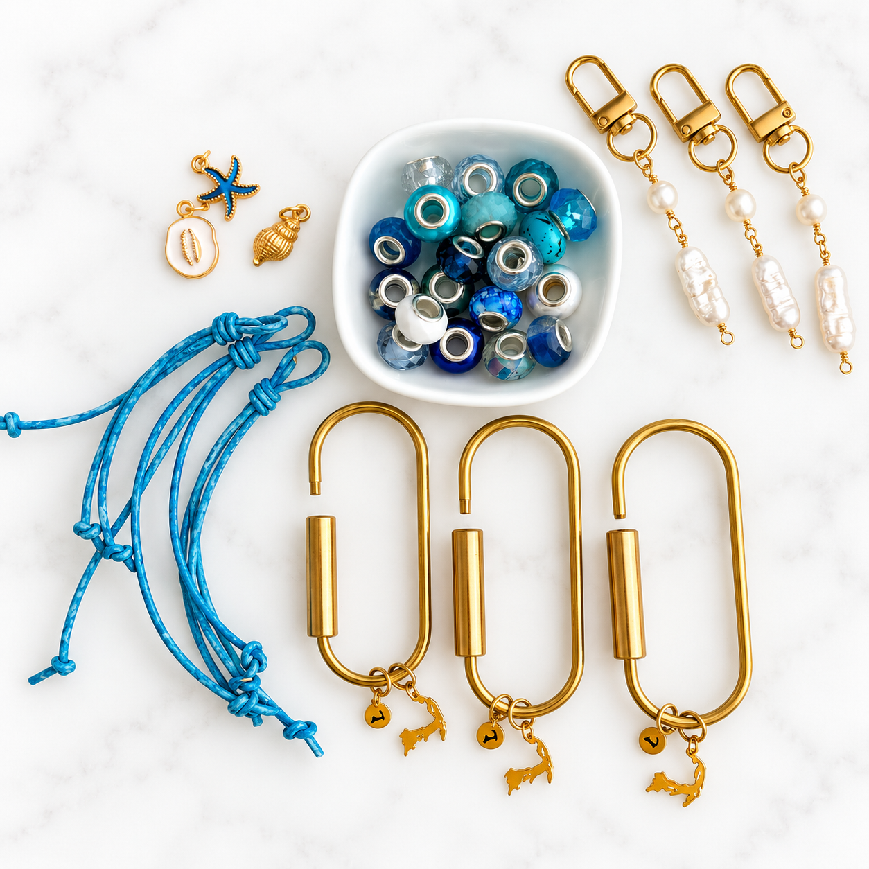 NEW!! DIY Boat + Tote Charm Ocean Blue for Three Party People