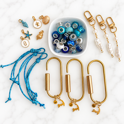 NEW!! DIY Boat + Tote Charm Ocean Blue for Three Party People