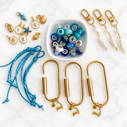 NEW!! DIY Boat + Tote Charm Ocean Blue for Three Party People