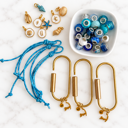 NEW!! DIY Boat + Tote Charm Ocean Blue for Three Party People