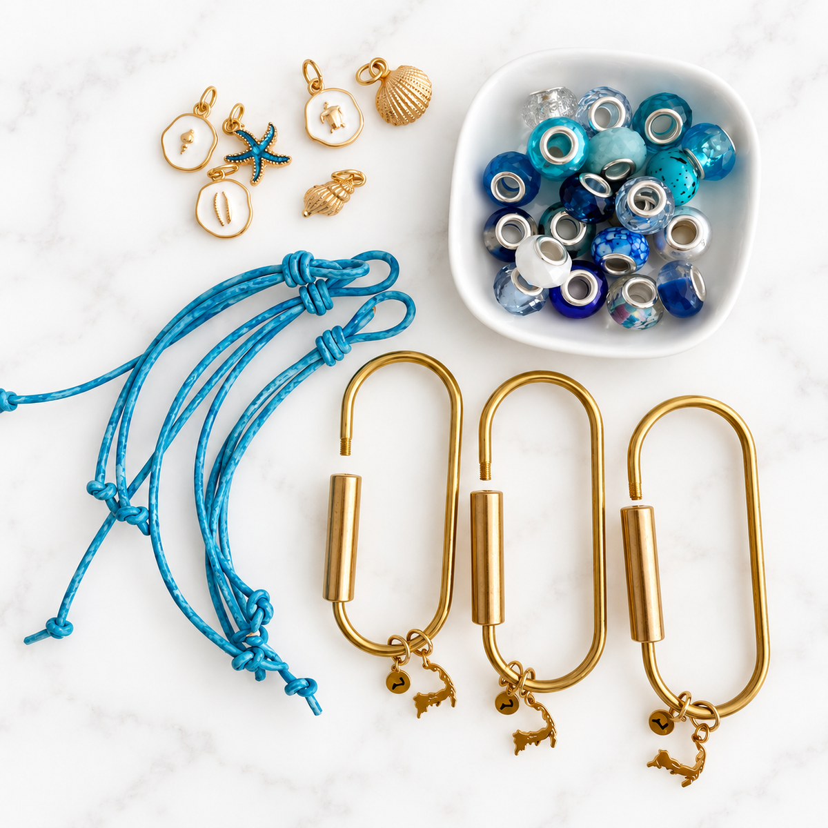 NEW!! DIY Boat + Tote Charm Ocean Blue for Three Party People