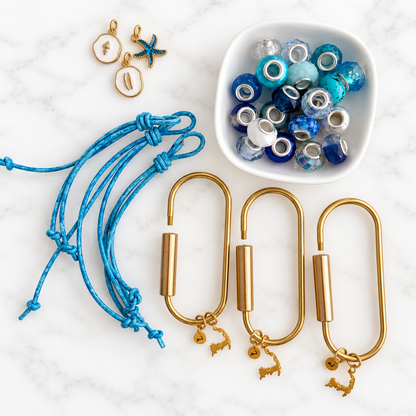 NEW!! DIY Boat + Tote Charm Ocean Blue for Three Party People