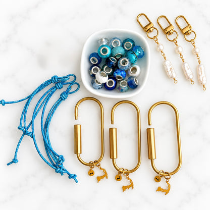 NEW!! DIY Boat + Tote Charm Ocean Blue for Three Party People