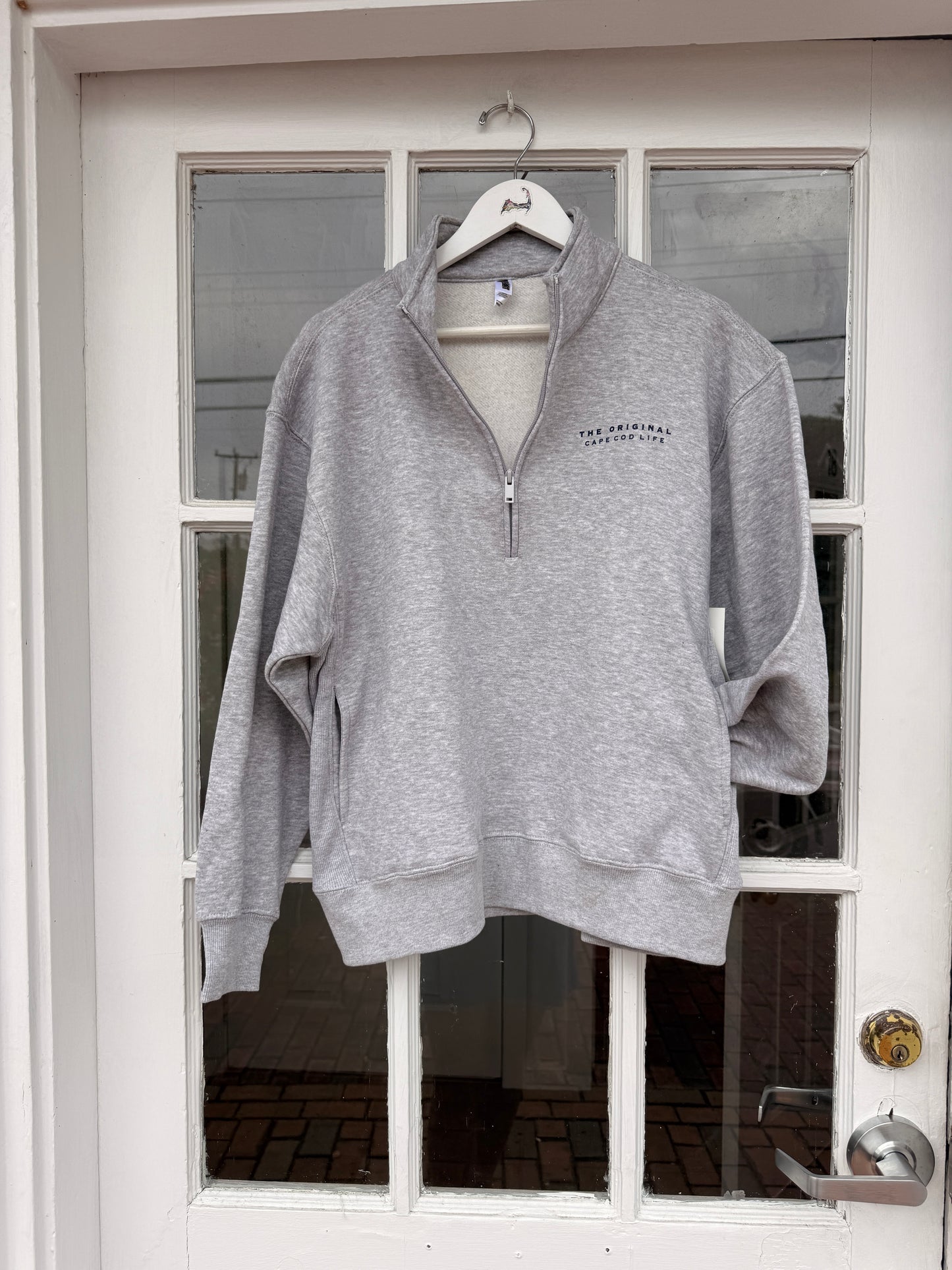 Cape Cod Abstract Mockneck Zip