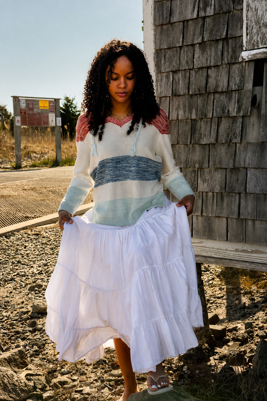 American Coastal Hooded Beach Sweater