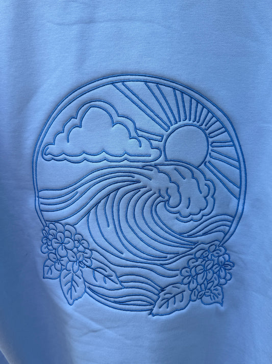 New!! Blue Crush Puff Hoodie