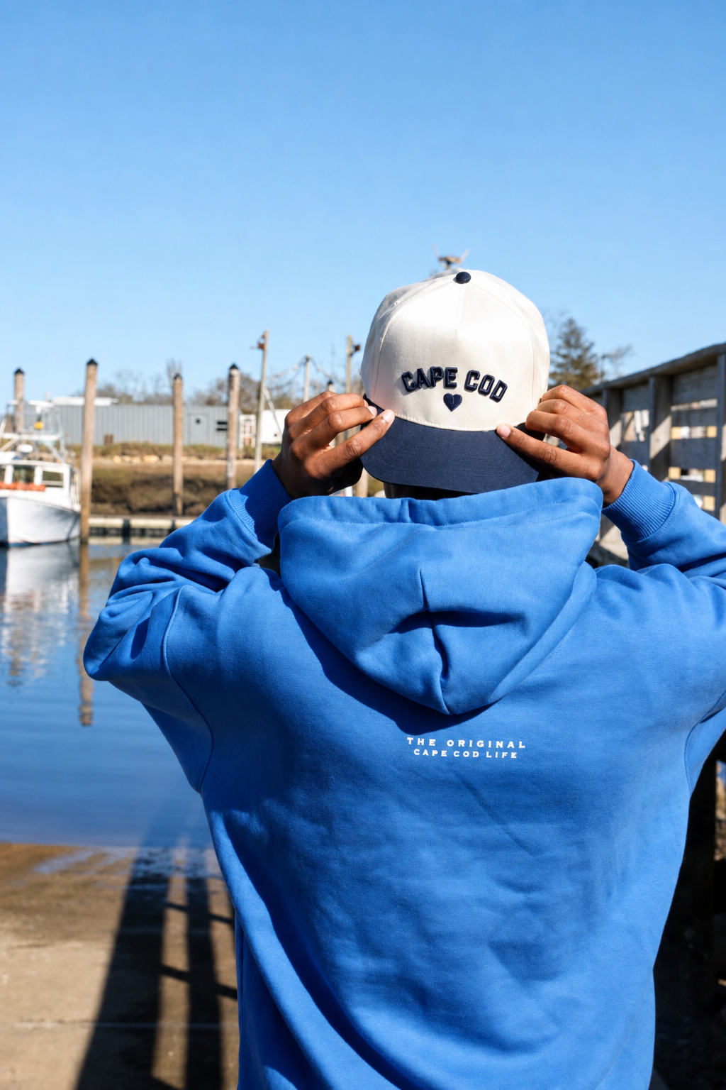 Americana Blue Cape Cod Oversized Hoodie
