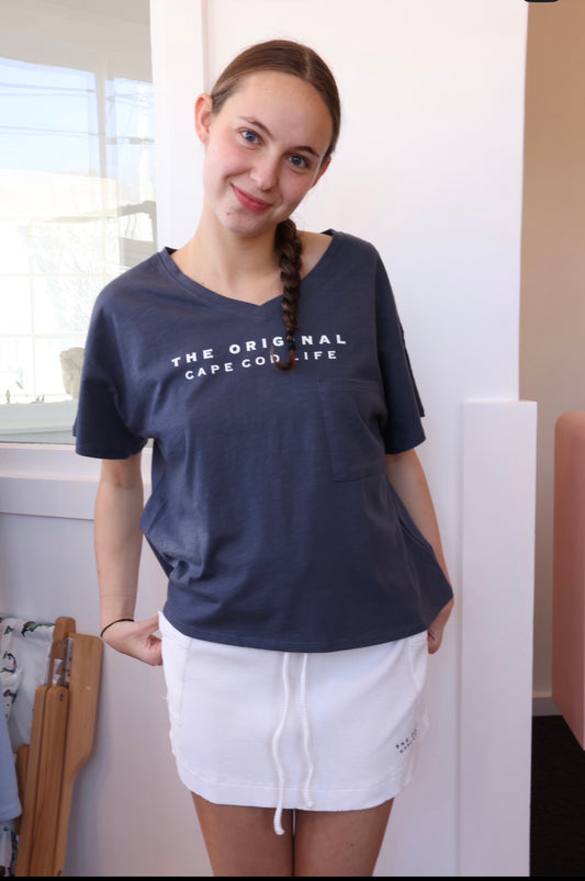 Cape Cod Beach Slub V-Neck