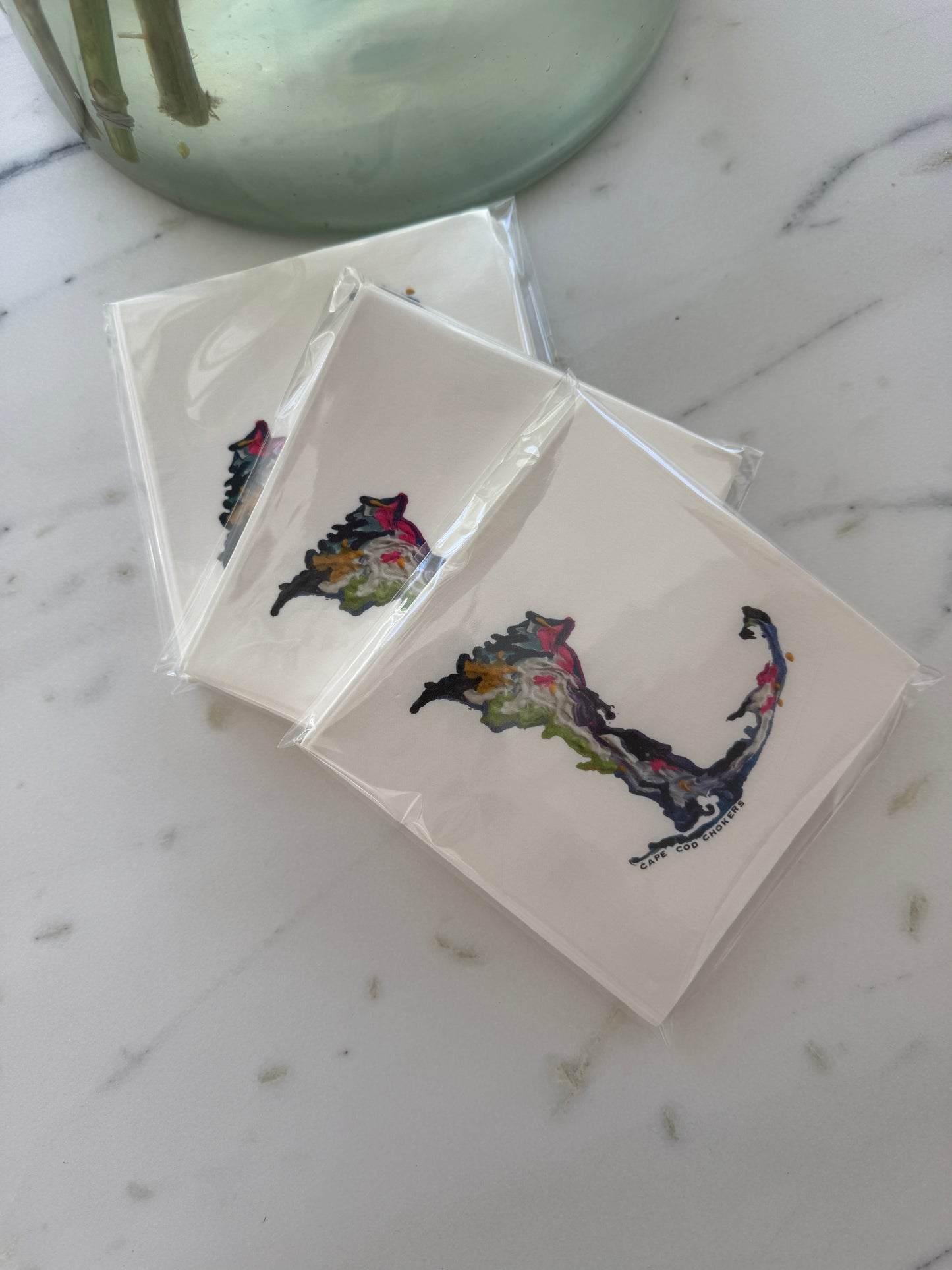 New colorful Cape Cod map napkins ￼