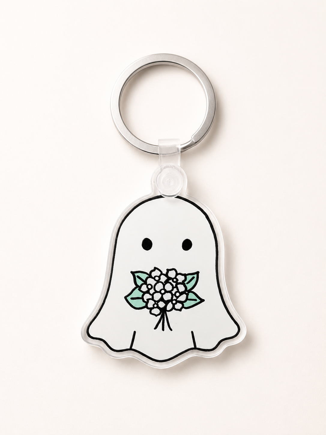 Hydrangea Keychain