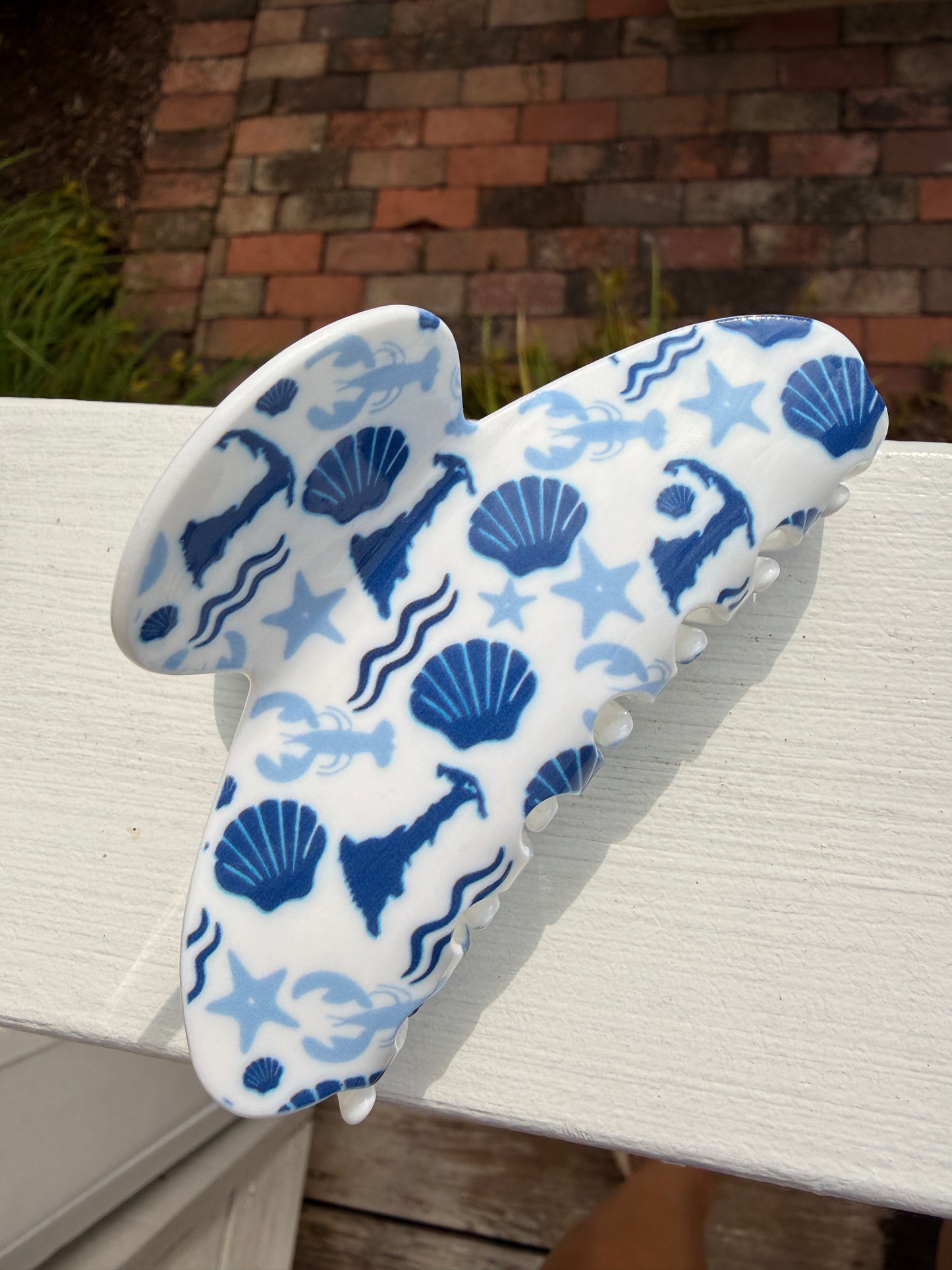 Cape Cod Hair Clip Blue