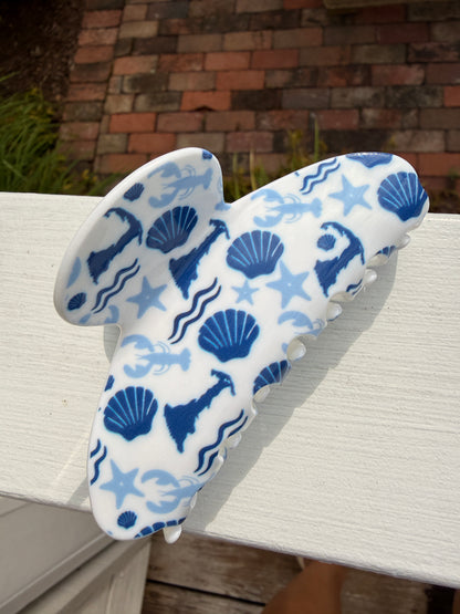 Cape Cod Hair Clip Blue