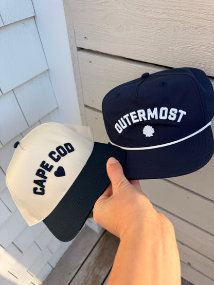 Outermost Coast Scallops Shell 5 panel hat Puff Embroidery