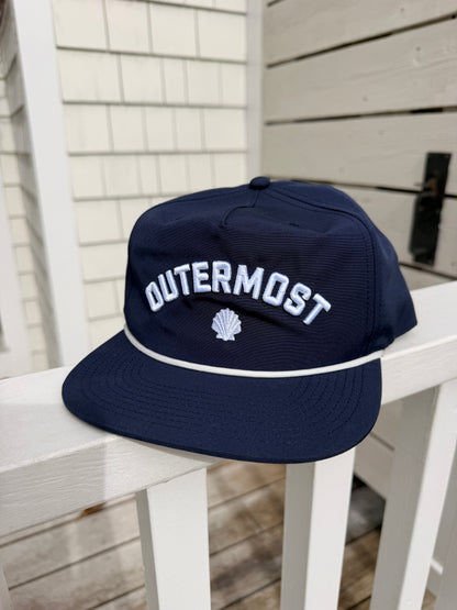 Outermost Coast Scallops Shell 5 panel hat Puff Embroidery