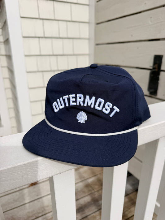 Outermost Coast Scallops Shell 5 panel hat Puff Embroidery