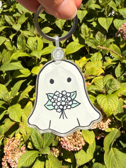 Hydrangea Keychain