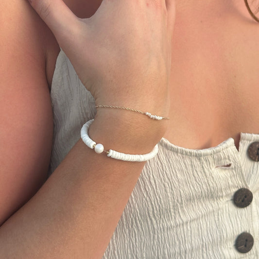 Puka Shell Ocean Breeze BRACELET Cloud