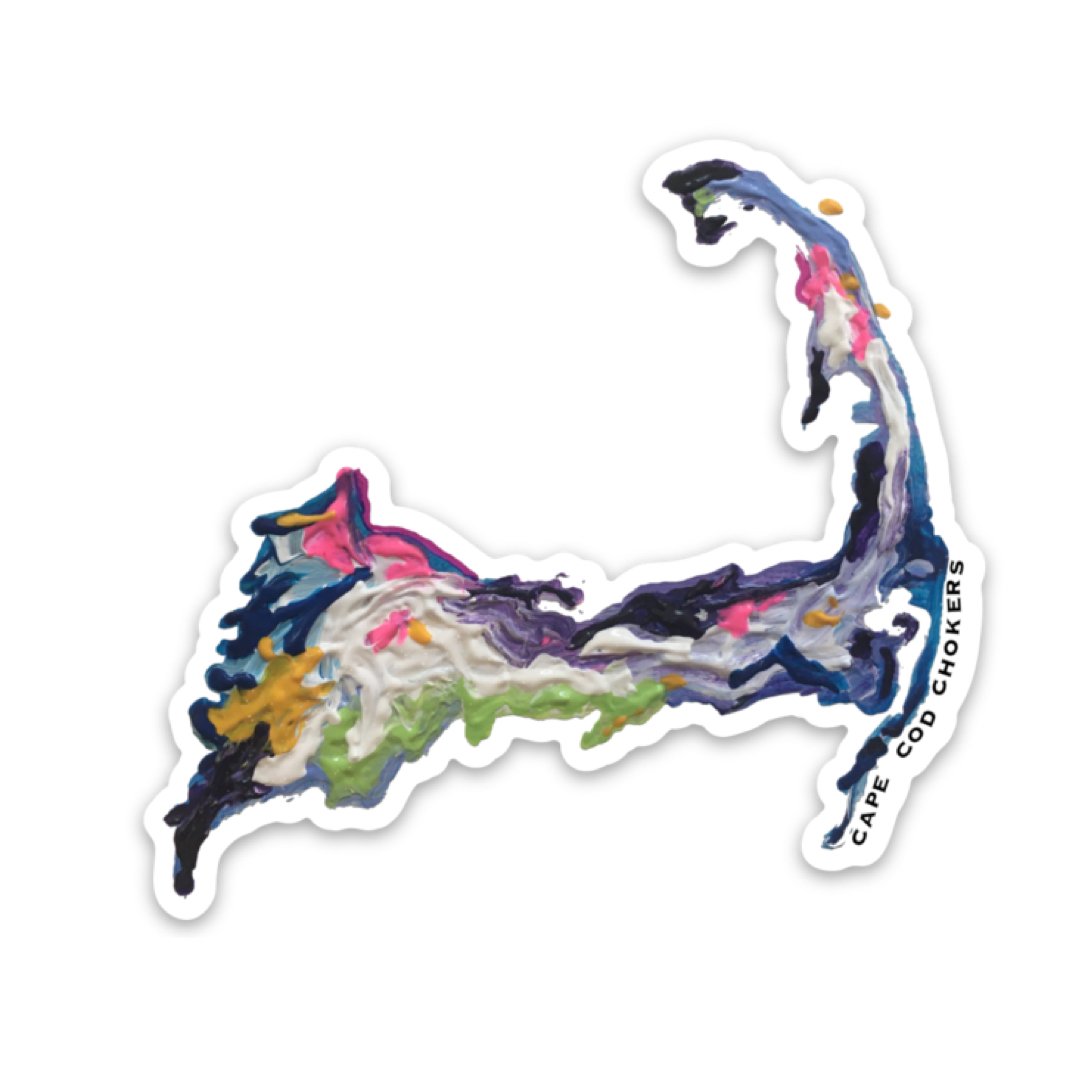 Cape Cod Sticker Map Cape Cod Stickers + Magnets – Cape Cod Chokers