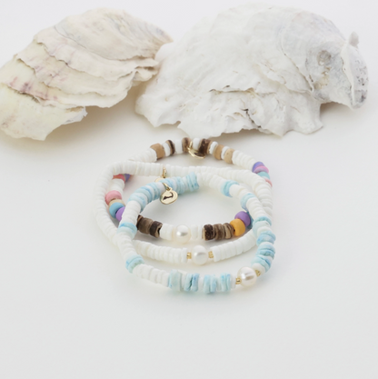 Puka Shell Ocean Breeze BRACELET Sky