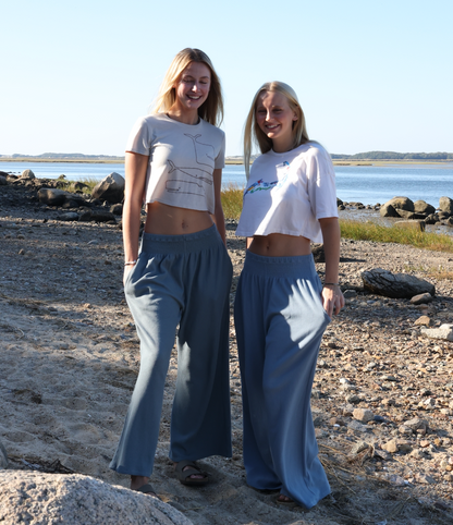 Storm Blue Coastal Waffle Pant
