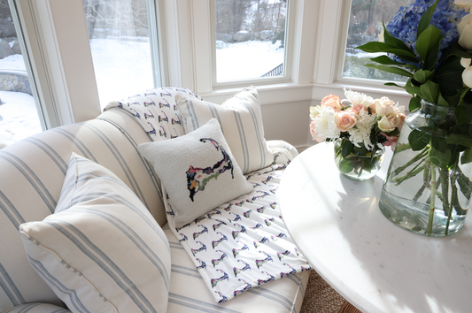 Cape Cod Fuzzy Throw Blanket