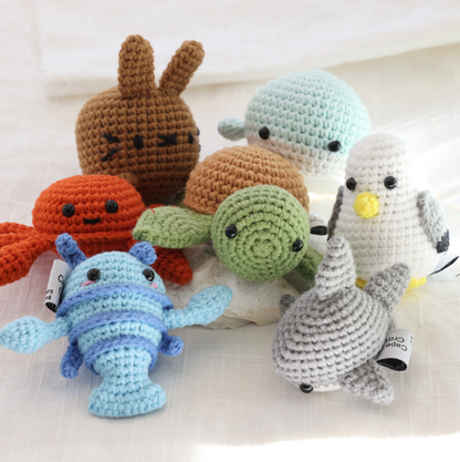 Handmade Rescue Seagull Crochet Critters