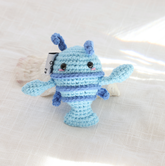 Handmade Rescue Blue Lobster Crochet Critters